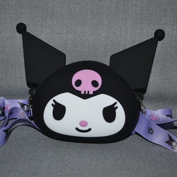Mini Kuromi Black Crossbody Bag Gift Set Idea Kawaii Mini Notebook Bundle - Picture 9 of 11